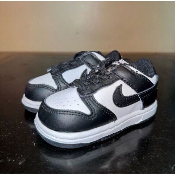 Nike Other - Nike Dunk Low Panda Black White CW1589-100 Td Toddler Baby Boy Size 4C